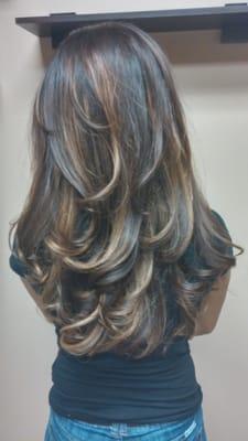 Holiday salted caramel ombre', the holidays are approaching so treat yourself with a new look this Holiday Season!