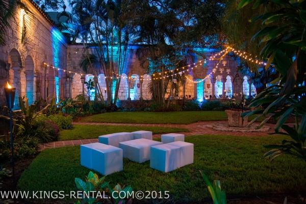 White Glove Lights Rental for Wedding in Miami.
 http://www.kings-rental.com/string_lights_rental.html