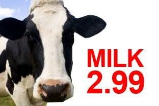 $2.99 for 1 gallon Milk