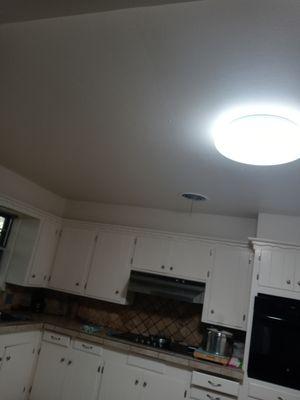 Finished work of kitchen drywall