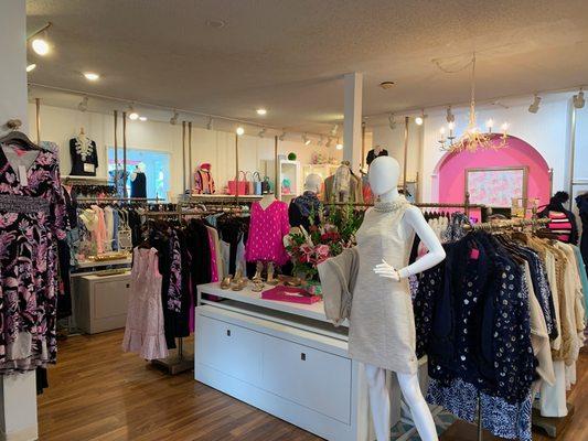 We are a Lilly Pulitzer Signature Store as well as a full scale Children's boutique!!