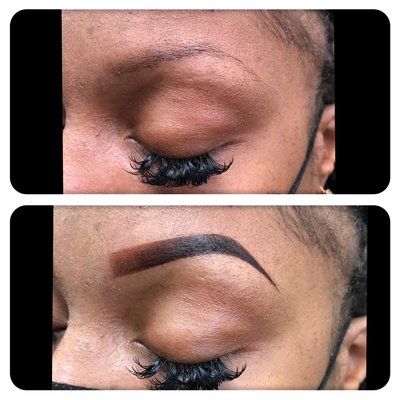 Eyebrows tinting