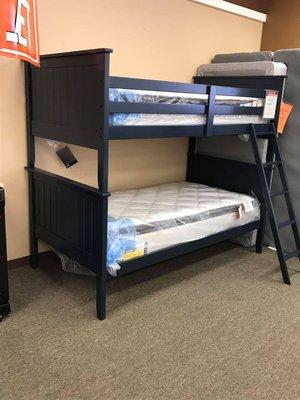 We carry youth bedroom furniture, including styles like this bunk bed.