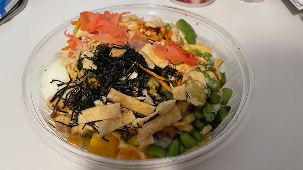 Make Your Own Poke Bowl (I asked for Salmon and Spicy Salmon for my proteins)