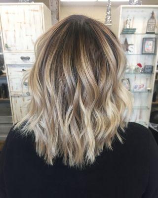 Balayage and root shadow