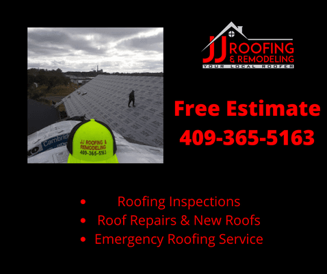 Give us a call for your next roofing project estimate or visit us online at https://www.jjroofingtx.com