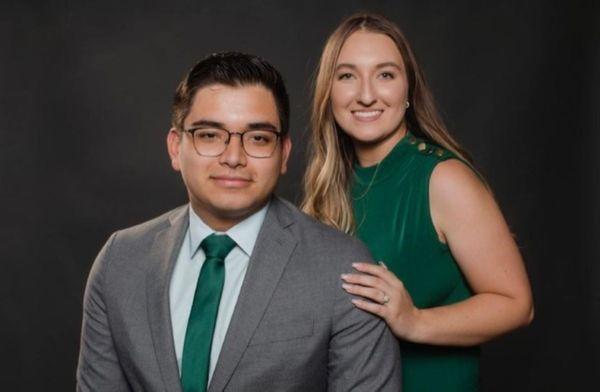 Pastor Douglas Montoya and his wife, Tatum.