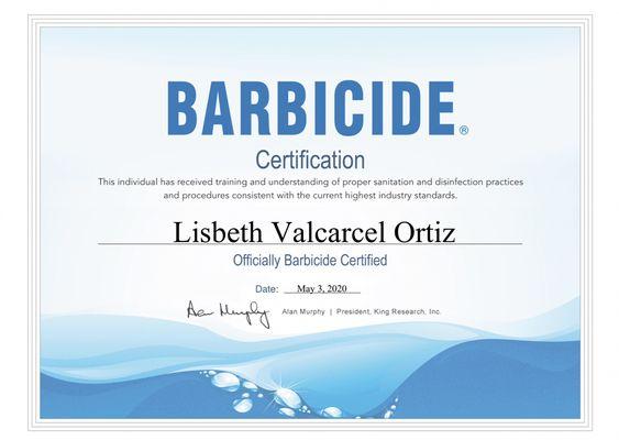 Barbicide Certified