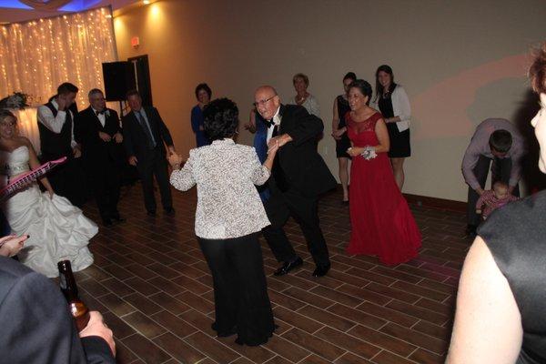 Everyone has fun and dances when Cosmo T is in the house. Your wedding entertainment specialist!!