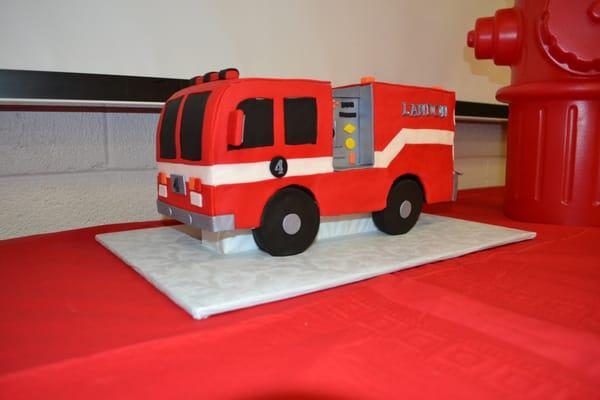 Fire Truck Cake