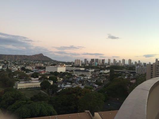 View of Diamond Head, part of Wainani, and Honolulu from top of Lokelani.