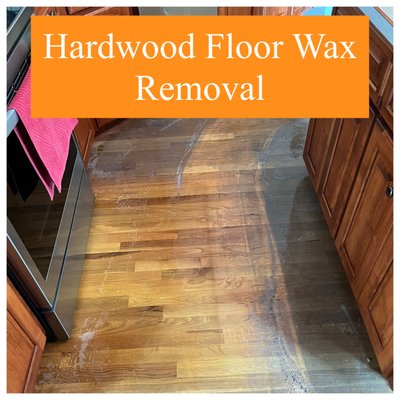 Hardwood Floor Wax Removal Visual