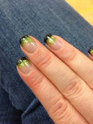 St. Party's Day nails by Amanda.