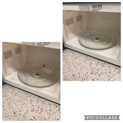 Microwave before and after