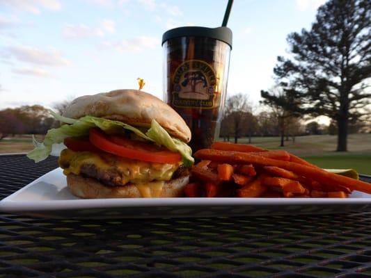 Big Lu Burger and Sweet Potato Fries are the best at HCC!