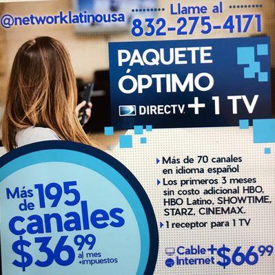 Especial de cable Directv houston Texas