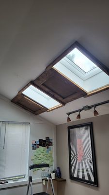 After picture of custom built skylight coverings