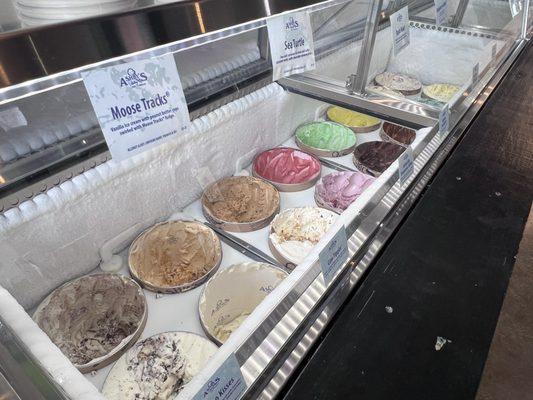 Ice cream selection ( they do rotate selections)