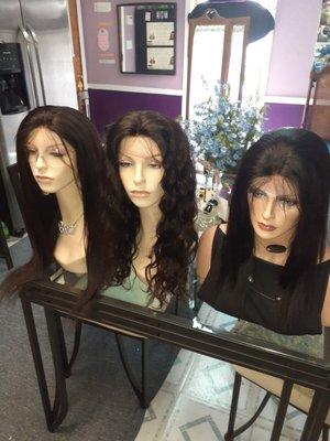 full lace, lace front & 360 Lace wigs. 100% Brazilian Remy Human hair. Bleached knots & pre plucked