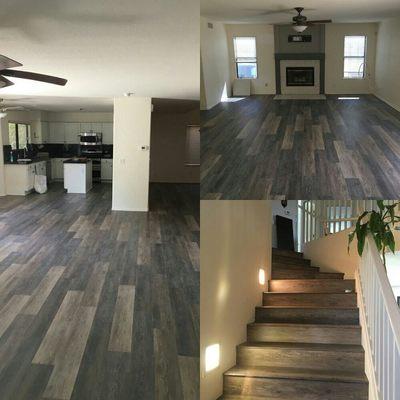 Luxury vinyl plank installed by us.  Phoenix Arizona