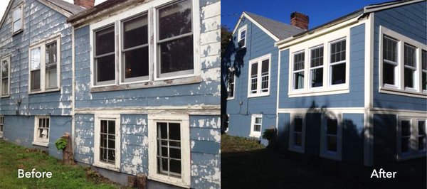 Scituate home before & after.