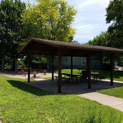 shelter with benches