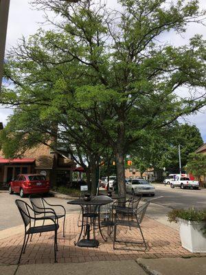 Outdoor seating area!