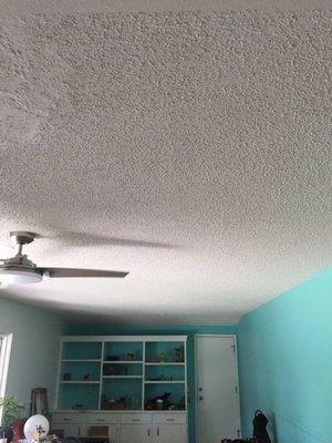 Popcorn ceiling removal