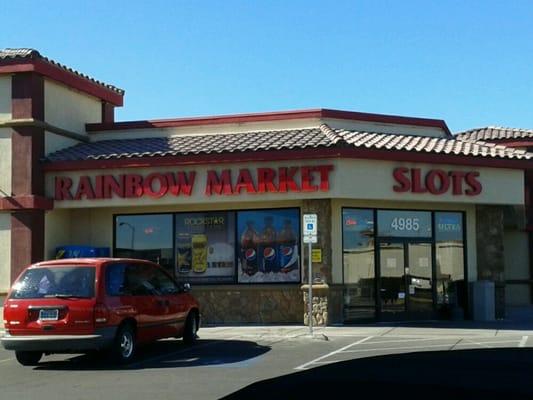 Front of Rainbow market... gas station.