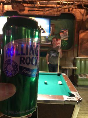 This cost $1.75 - 16oz and game of pool!