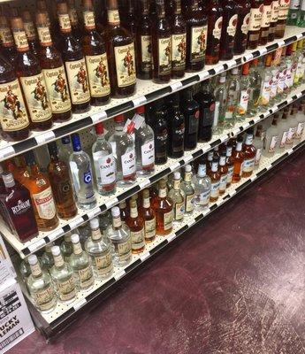 Rum section....