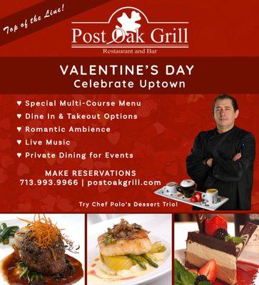 Post Oak Grill Valentine's Day Special