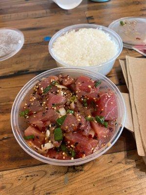 Aloha poke 1/2 lb - I ordered enough for extra to take home!