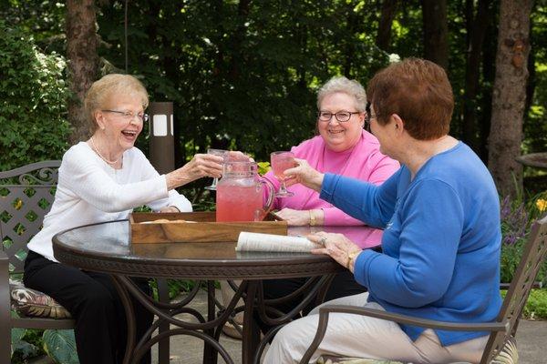 Nestled in wetlands, woodlands & overlooking the MN River, you and your friends will find many opportunities to enjoy nature on the patio.