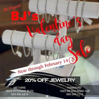 Valentines Sale - %20 off Jewelry through Feb 14, 2022