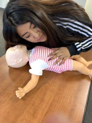 Learning infant CPR