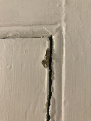 Chipped door