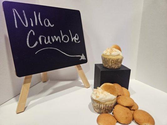 Vanilla Bean sponge, Butter Cream and Nilla wafers..