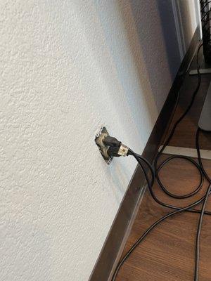 Exposed outlet