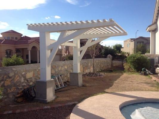 Another view of the poolside retreat