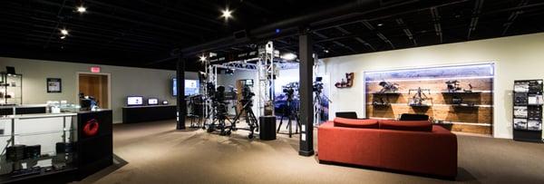 Showroom at Omega Broadcast Group -- Austin, Texas