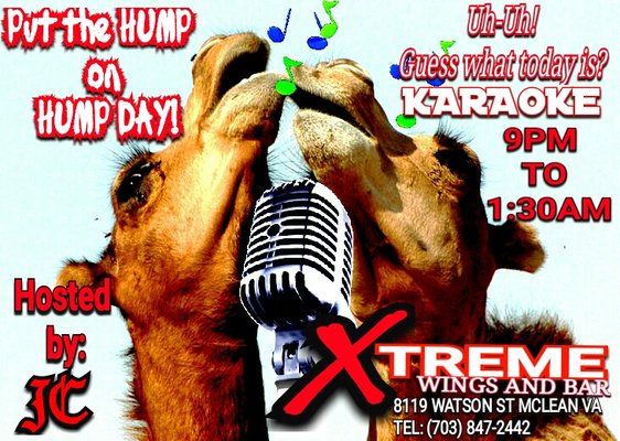 Uh-Uh! Guess what today is? HUMP DAY KARAOKE! Put the humo on it! Hosted by: Jane Chua