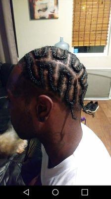 Man braids