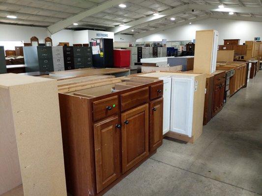 Cabinets and furniture galore