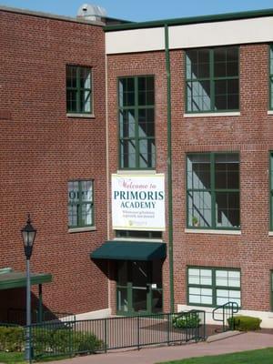 Front entrance to the Primoris Academy school for gifted and talented students