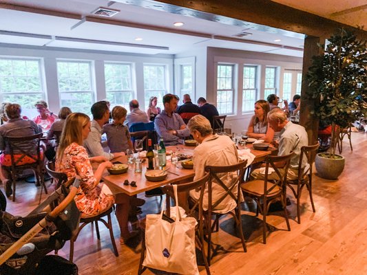 Guests eating at Woods