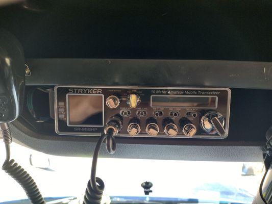 Chuck took this Ham radio and converted it into a CB radio. Lots of compliments, the way it sounds.