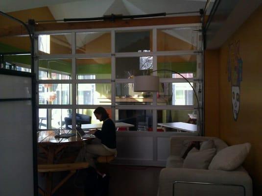 Another view of the coworking space