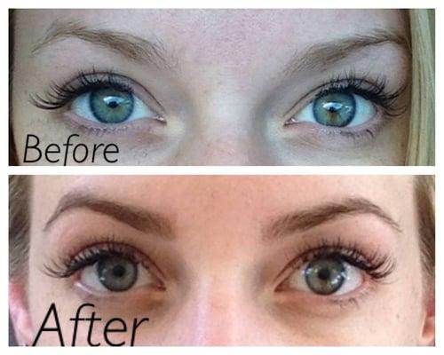 Brow tinting and shaping!