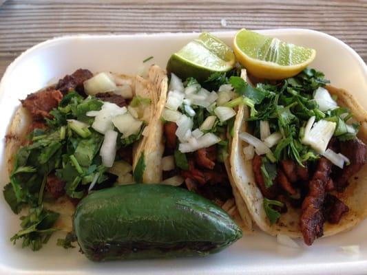 Adobada tacos, the best!